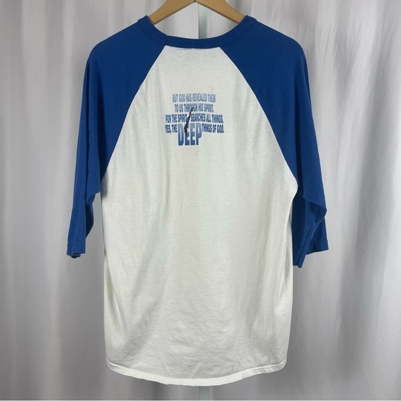 Badger Sport Large Deeper Jesus Baseball Tee Corinthians Graphic - Picture 2 of 7